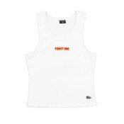 USC Trojans Women's Hype and Vice White Fight On! Cutoff Tank
